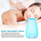 Diffuserlove 2 Pack 200ml Essential Oil Diffuser Ultrasonic Aromatherapy Diffuser with Waterless Auto Shut-Off Aroma Cool Mist Humidifiers with 6 Bottles of Natural Essential Oils /7 Color LED Lights