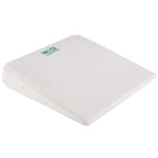 Big Hippo Wedge Pillow Memory Foam Cushion，Wedge Pillow for Sleeping and Acid Reflux, Leg, Neck Pain, Snoring, Removable Washable Cover (White 24"x22"x7.5")