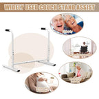 THOOUM Couch Chair Sofa Stand Assist for Seniors, Height & Width Adjustable Couch Lift Assist for Elderly Mobility Sit to Stand(300LBs Loading, Polished White)