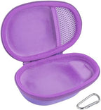 co2CREA Hard Carrying Case Replacement for JBL Clip 5 Waterproof Portable Mini Speaker (Purple Case)