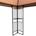Garden Winds Custom Fit Replacement Canopy Top Cover Compatible with The Mainstays Easy Assembly MSD236247917053 10' x 12' Gazebo - Upgraded Performance RipLock 350 Fabric - Beige
