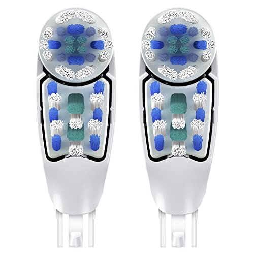 Oral-B Deep Clean Battery Powered Toothbrush Replacement Brush Heads Refill, Soft, 2 Count (Pack of 2)