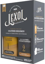 Lexol Leather Care Kit Conditioner and Cleaner, Use on Car Leather, Furniture, Shoes, Bags and Accessories, Trusted Leather Care Since 1933, Quick & Easy 2-Step Regimen, 16.9 oz Bottles Plus 2 Sponges,Black