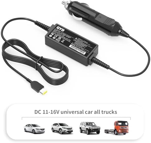 45W 65W Laptop Car Charger Replacement for AC Adapter Lenovo T470 T470S T460 T450 T440 Z50-75 Z50-70 Yoga 2 11 11s 13 2 Pro; ThinkPad X1 Carbon, Chromebook N20 N20p Notebook Car Power Supply Cord