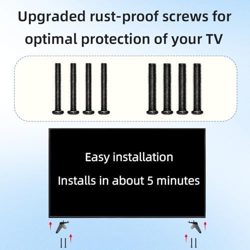 Stand Replacement Legs for Lg Tv - Replacement Base for LG TV 60 and 65-inch,for UJ UK UM UN Series,for 60UJ6050 60UK6090 60UM6900 60UN7300 65UJ6300 65UK6090 65UM6900 65UN6950 and Other Models of TV