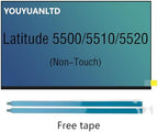 LCD Screen Replacement for Dell Latitude 5500 5501 5510 5520, FHD 1920X1080P 30Pin Non-Touch IPS LED Display