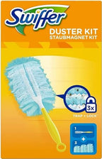 Swiffer Microfibre dust Cleaner Set, 1 Handle and 3 Replacement Pads (Pack of 1x1 Piece)