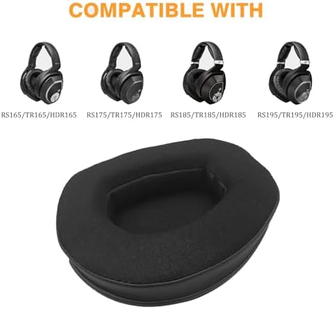 RS175/HDR175/TR175 Replacement Ear Pads Cooling Gel RS 175 Earpads, Upgrade Ear Cushions Parts Compatible with Sennheiser RS175/RS185/RS195/RS165, HDR175/HDR185/HDR195/HDR165/TR175/TR185 Headphones