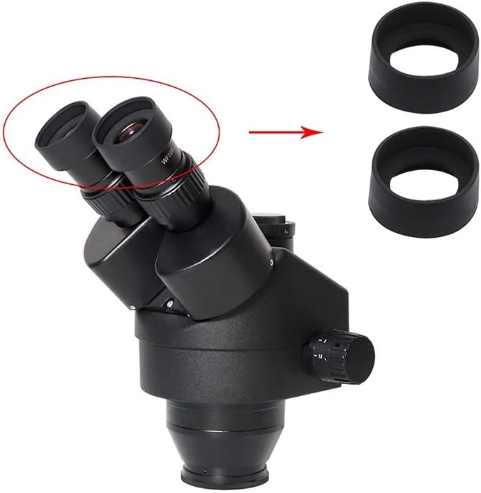 Microscope Accessories Kit 2pcs Soft Rubber Eyepiece Eye Shield 32-33mm Eye Guards Cups for Binocular Stereo Microscope Accessories Microscope Slides (Color : 2pcs Diameter 33mm)