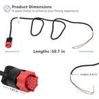 [Upgraded Version] 000-14041-001 HDS/Elite/Hook Power Cable Replacement, 3 Foot, 2-Wire Power Only Fits for Lowrance HDS, Elite FS, Elite Ti2, Hook, Mark