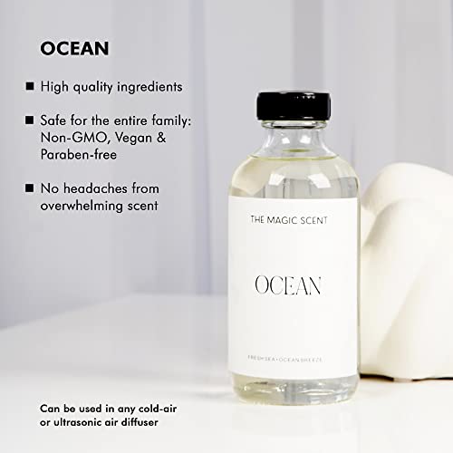 The Magic Scent"Ocean" Oils for Diffuser - HVAC, Cold-Air, & Ultrasonic Diffuser Oil - HVAC scents Inspired by Bvlgari Resort, Bali - Essential Oils for Diffusers Aromatherapy (250 ml)