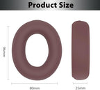 Adhiper Sweat Ear Covers for Beats Studio Pro Headphones, Silicone Headphone Case Covers for Beats Studio Pro Accessories, Washable & Sweat Proof Ear Pads Cover - Brown