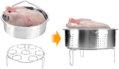 Steamer Basket for Instant Pot Pressure Cookers Pots Accessories Steamer Basket with Egg Steamer Rack Steamer Divider (Steamer Basket)