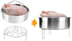 Steamer Basket for Instant Pot Pressure Cookers Pots Accessories Steamer Basket with Egg Steamer Rack Steamer Divider (Steamer Basket)