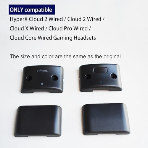 Cloud II Hinge Clamps - Replacement Hinge Side Buckles Parts for HyperX Cloud 2 / Cloud I/Cloud X/Cloud Pro/Cloud Core Wired Gaming Headsets (Right + Lift)