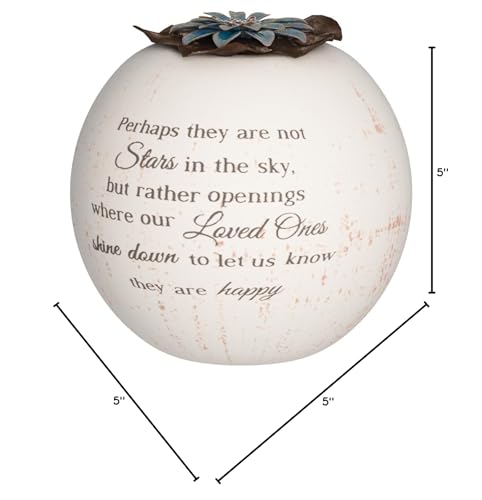 Pavilion Gift Company 19095 Stars in The Sky Candle Holder, 5-Inch, Terra Cotta , Beige