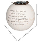 Pavilion Gift Company 19095 Stars in The Sky Candle Holder, 5-Inch, Terra Cotta , Beige