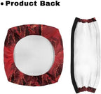 Seat Cover for Walkers for Seniors Red Rose Walker Seat Covers for Ladies Floral Rollator Walker Accessories for Seniors Adjustable Fabric Rollator Walker Seat and Backrest Covers