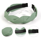 WOVOWOVO 4 Pieces Braided Headband for Women Girls Fashion Hairband for Women's hair Wide Headbands Non Slip Hairhoop Solid Colors Accessories