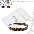 Camila Paris CP3466 French Headband for Women, Handmade Tokyo, Strong Hold Grip Women's Hair Band, Ligth and Very Flexible, No Slip and Durable Styling Girls Hair Accessories, Made in France