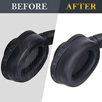 SOULWIT Replacement Earpads Cushions for Sony WH-H900N (h.Ear on 2 Wireless) & MDR 100ABN (h.Ear on Wireless) Noise Canceling Over-Ear Headphones, Ear Pads with Noise Isolation Foam - Black