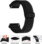 4 Pack Stretchy Bands Compatible with Fitbit Versa/Versa Lite/Versa 2 Bands Women Men, Adjustable Elastic Loop Nylon Breathable Replacement Straps
