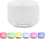 ZENVES 550ml Premium, Essential Oil Diffuser with Remote Control, 5 in 1 Ultrasonic Aromatherapy Fragrant Oil Humidifier Vaporizer, Timer and Auto-Off Safety Switch