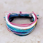 Pura Vida Bracelets Pack Friendship Bracelet Pack - Set of 10 Stackable Bracelets for Women, Handmade Bracelets & Cute Bracelets, Beach Accessoriess - 10 String Bracelets
