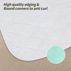 CoolShields Waterproof Bed Pads, Incontinence Waterproof Mattress Pads for Elderly & Adults, Bed Pads Washable Waterproof for Kids, Waterproof Mattress Protectors for Bed - 34" x 36" (4 Pack)