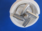 TWO PACK replacement blades for KSMFGA meat grinder by Kitchenaid meat grinder. **Fits KSMFGA only**