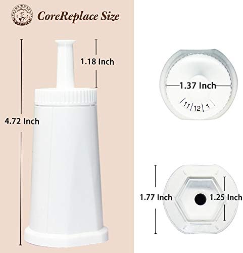 4 Pack Replacement Water Filter for Breville Barista Touch Espresso Machine BES880, Barista Pro BES878, Oracle Touch BES990, Oracle BES980 & Dual Boiler BES920 Bambino ClaroSwiss，#BES008WHT0NUC1