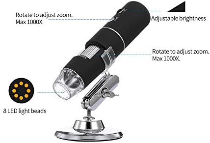 Digital Microscope HD 1080P Handheld Microscope with 8 LED Light Replacement for/Android//Windows/MAC