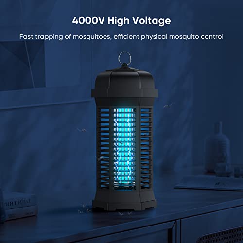 Bug Zapper for Outdoor and Indoor, ROCK 4000V Mosquito Zapper Killer, Waterproof Insect Fly Trap for Home Backyard Garden Patio