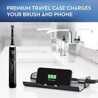 Oral-B GENIUS X Electric Toothbrush with 3 Oral-B Replacement Brush Heads and Toothbrush Case, Black