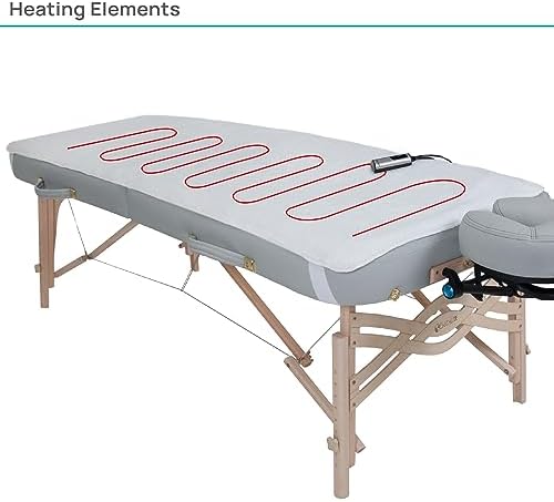 Earthlite Massage Table Warmer & Fleece Pad (2in1), ETL Certified, 3 Heat Settings, 13ft Cord/Heating Pad / 1 Year Replacement Guarantee