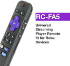 Replacement OEM RC-FA5 / RC-GZ1 Universal Streaming Stick Remote Control for Roku Stick RC-GZ1. with Voice. Works with HDMI Streaming Stick, Streaming Players, TVS. Replaces RC-GZ1. [RF]