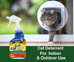 Nature's MACE Cat Repellent Spray, 40 Ounce, Cat Repellent Spray, Keep Cats Out, Train Your Cat to Stay Out, Cat Training Tool, Cat Repellent Indoor & Outdoor, Cat Scratch Deterrent, Peppermint Scent