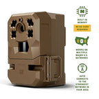Moultrie Edge Cellular Trail Camera - Auto Connect - Nationwide Coverage - HD Video-Audio - Built in Memory - Cloud Storage - 80 ft Low Glow IR LED Flash