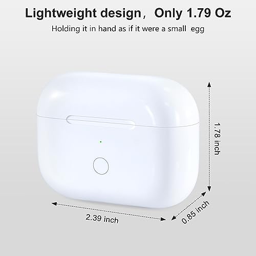 Wireless Charging Case Replacement Compatible with AirPods Pro 1st & 2nd Generation, AirPods Pro 1st & 2nd Charger Case with Bluetooth Pairing Sync Button