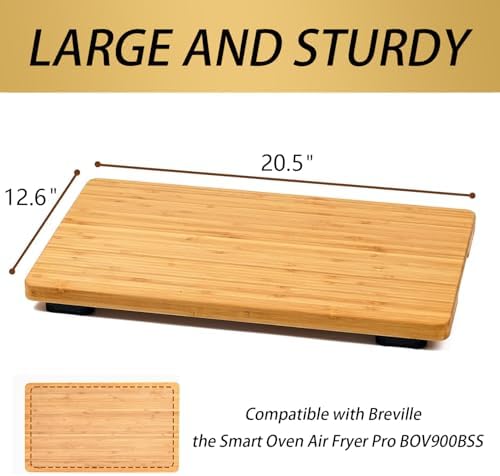 Cutting Board for Breville Smart Oven Air Fryer Pro BOV900BSS, Accessories for Breville Toaster Oven Heat Resistant Cutting Board, Crate Extra Storage, Protects Toaster Oven Surfaces