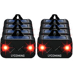 Lycoming Solar Predator Control Light Deer Repellent Raccoon Repellent for Nocturnal Animals Coyote Deterrent Devices with Red Strobe Lights Skunk Repellent for Garden - 8 Pack
