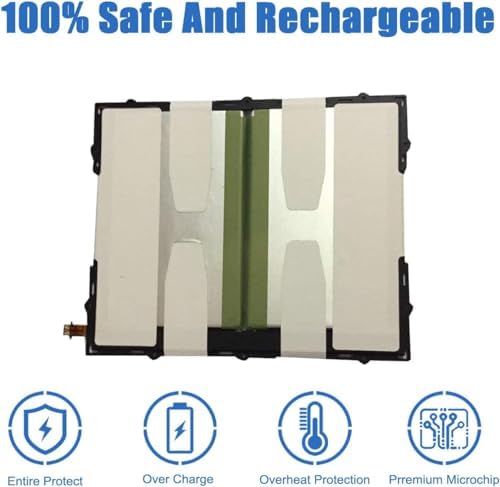 Dentsing EB-BT585ABE (3.8V 27.74Wh/7300mAh) Replacement Battery for Samsung Galaxy 10.1" 2016 SM-T580 SM-P580 SM-T585C SM-P585M SM-T587 SM-T587P Series Tablet EB-BT585ABA 1ICP4/67/103-2
