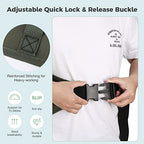 Gait Belt with 7 Handles Transfer Lift Belts for Elderly Paitients Standing Walking Assist Aid Quick Release Locking
