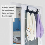 WEBI Over The Door Hooks for Hanging:Over The Door Towel Rack,Over Door Coat Hanger Over Door Coat Rack for Hanging Towels,Hats,Coats,Behind Back of Bathroom,Bronze