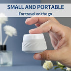 Gemice Travel Containers for Toiletries, Silicone Cream Jars TSA Approved Travel Size Containers with Clear Bag, Leak-proof Travel Accessories with Lid for Cosmetic Face Body Hand Cream (4 Pack)