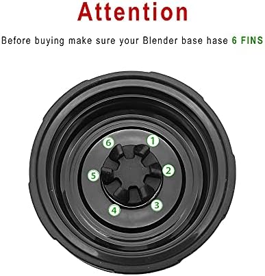 6 Fins Blender Extractor Blade Assembly Fits for Ninja 16oz Cup Replacement Compatible with Nurti Ninja BL660 BL663 BL663CO BL665Q BL770 BL770A BL771 BL771C BL772 BL773CO BL780 BL740