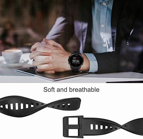 ISABAKE Band for Garmin Forerunner 935/Forerunner 945/955/965/Forerunner 745,Compatible with Fenix 5/ Fenix 5plus/ Fenix 6/ Fenix 6 Pro/Approach S60,Soft Silicone 22mm Replacement Bands