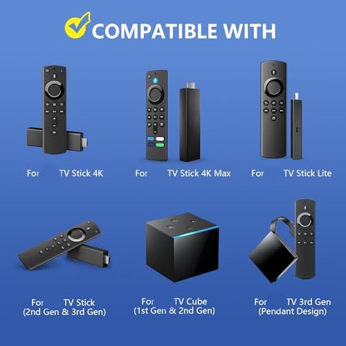 L5B83G Replacement Voice Remote Control Fit for AMZ FireSmart TV Cube (1st Gen, 2nd Gen),Fit for AMZ FireSmart TV Stick (4K, 4K Max, Lite),Fit for AMZ FireSmart TV Stick (2nd Gen,3rd Gen)