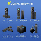 L5B83G Replacement Voice Remote Control Fit for AMZ FireSmart TV Cube (1st Gen, 2nd Gen),Fit for AMZ FireSmart TV Stick (4K, 4K Max, Lite),Fit for AMZ FireSmart TV Stick (2nd Gen,3rd Gen)