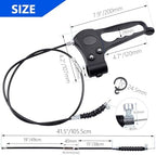 Hand Brake with 41'' Cable for 4-Wheel Folding Drive Rollator Rolling Walker Transport Wheelchair Mobility Knee Walkers Senior Medical Accessories